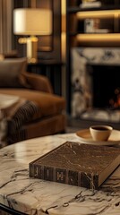 Fototapeta premium Elegant Living Room Book | Billboard mockup | Landscape mockup