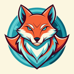 fox logo | red fox gaming mascot logo design vector illustration