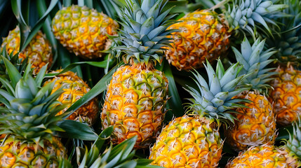 Fototapeta premium Fresh Pineapple, healthy fruit