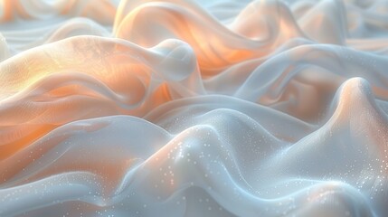 Ethereal Transparent Fabric with Rich Details, Surreal Lighting