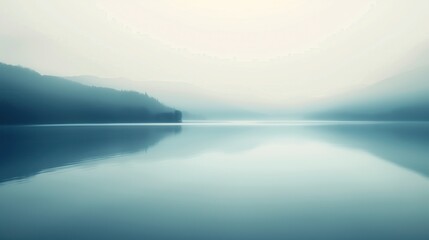 Fototapeta premium Serene Misty Lake