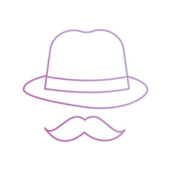 hat icon with white background vector stock illustration