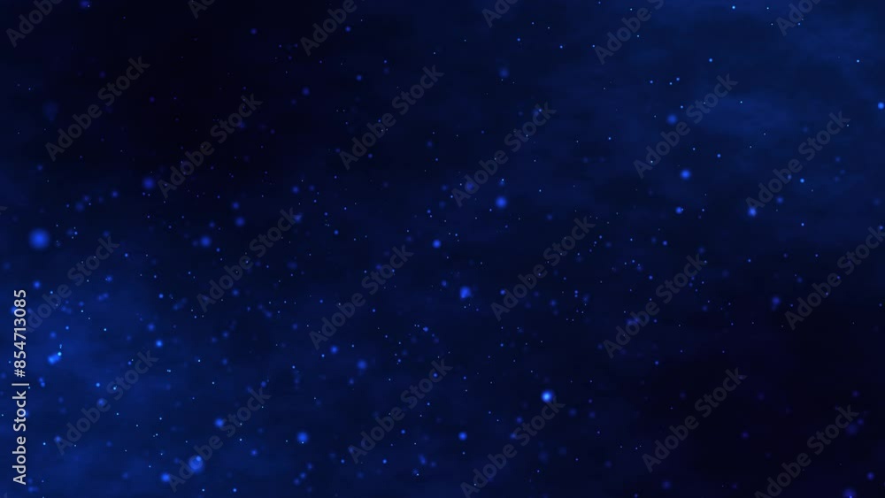 Aufkleber shimmering, bright particles forming a line and wave flow. smoke clouds and particle background. par