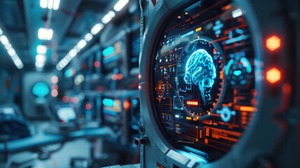 Futuristic medical devices providing instant health diagnostics,