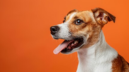 A happy dog portrait