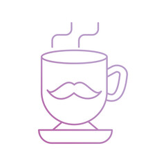 father's day icon with white background vector stock illustration