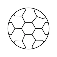 Fototapeta premium soccer ball icon with white background vector stock illustration