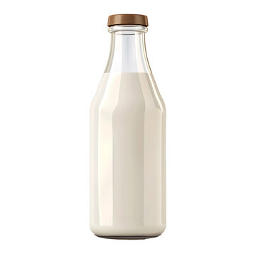 recommend clip art: Milk bottle, on transparent background.