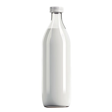 recommend clip art: Milk bottle, on transparent background.