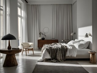 bedroom in hotel