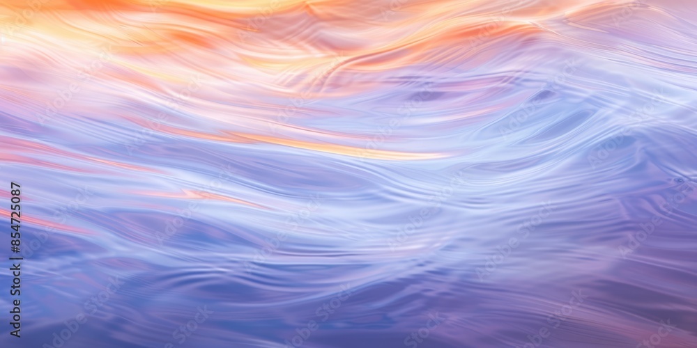 Poster colorful abstract painting with a wavy pattern resembling an ocean of liquid. aig51a.