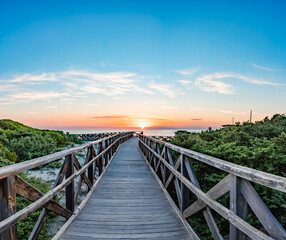 Fototapeta premium sunset on the beach