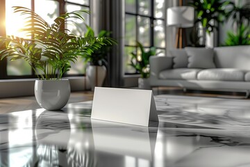 Fototapeta premium Minimalist Office Business Card Mockup