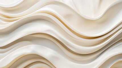 A seamless undulating white silk fabric texture. AIG51A.