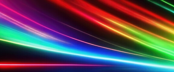 abstract futuristic background with Red blue and green glowing neon moving high speed wave lines and flare lights