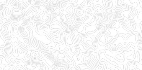Abstract pattern with lines. Abstract sea map geographic contour map and topographic contours map background. Abstract white pattern topography vector background. Topographic line map background.