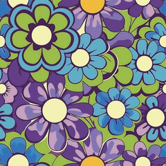 Hand-drawn Floral Pattern Vector | Seamless Flower Ornament Design | Perfect for Wrapping Paper, Wallpaper, Fabric Print