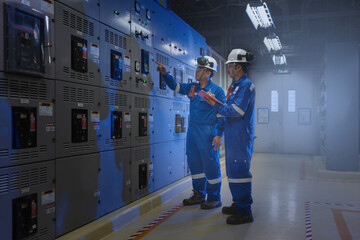 Engineering training and recording in operation of power in the plant.