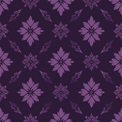 Hand-drawn Floral Pattern Vector | Seamless Flower Ornament Design | Perfect for Wrapping Paper, Wallpaper, Fabric Print