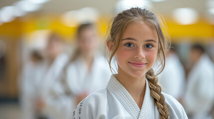 child in judo academy