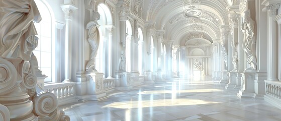 Luxurious 3d background a renaissance revival