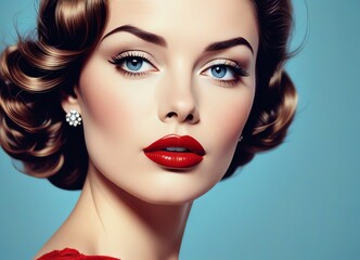 Fototapeta premium n illustration of stylish woman