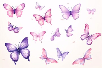 Butterflies Watercolor Art