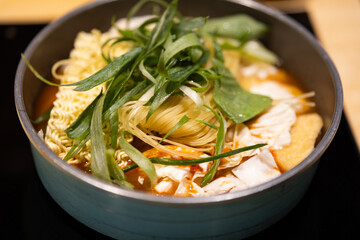 instant ramen in a bowl