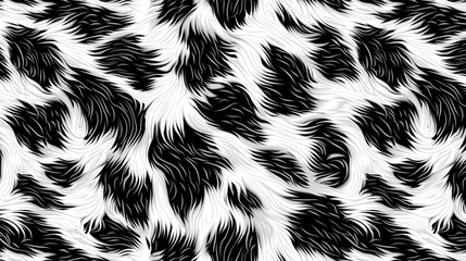 Holographic Fluffy Cow Skin Background