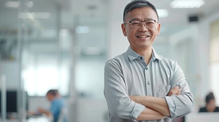 Obraz premium asian business man, business corporate people