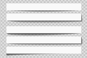 Realistic sticky notes isolated with real shadow on white background. Square sticky paper reminders with shadows.