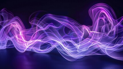 Neon purple smoke swirling against a black backdrop. Mysterious and enchanting vapor art