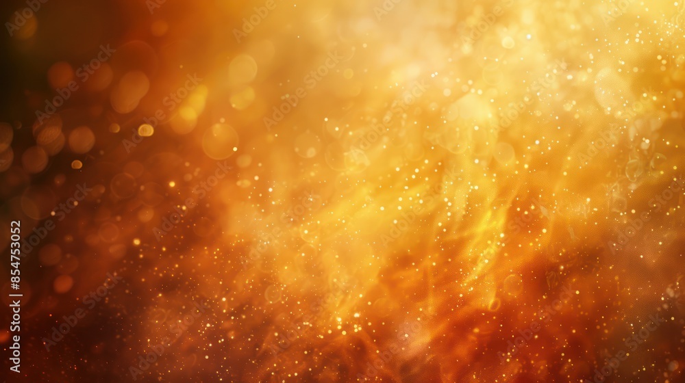 Poster a captivating abstract background with a gradient of rich gold hues, blurred to create a dreamy and 