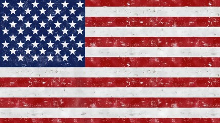 Fototapeta premium A clear, blank background highlighting the red, white, and blue of the American flag, providing a versatile template for creating customized patriotic graphics or advertisements. 