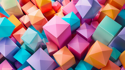 Obraz premium Colorful cubes background