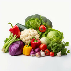 Colorful Array of Fresh Vegetables Displaying Vibrant and Diverse Produce