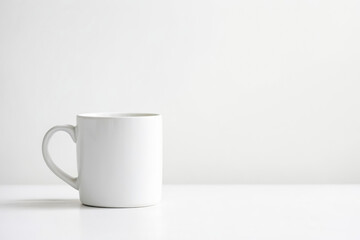 Obraz premium White Mug on White Background