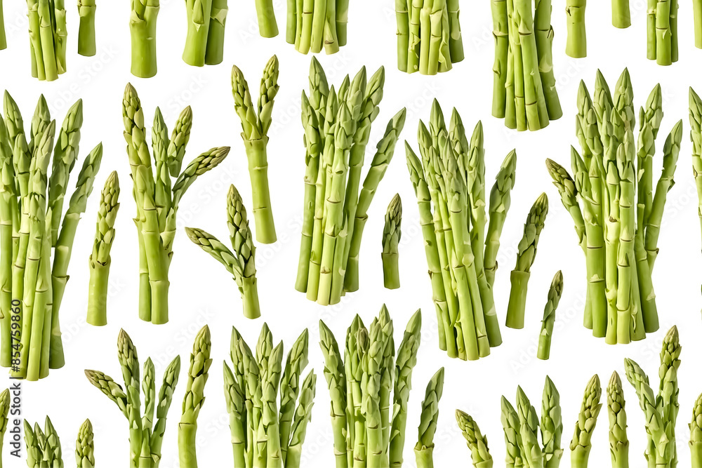 Canvas Prints Green Asparagus Seamless Pattern