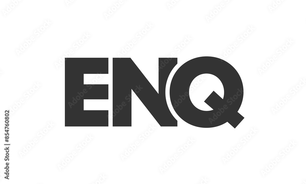 Aufkleber enq logo design template with strong and modern bold text. initial based vector logotype featuring s