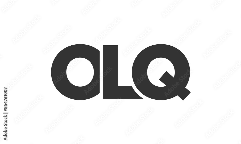 Poster olq logo design template with strong and modern bold text. initial based vector logotype featuring s