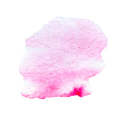 watercolor pink brush strokes. text boxes red peach Grunge design elements isolated on white background