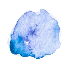 violet art brush painted textured stripes isolated on white background, Set palette watercolor lilac strokes