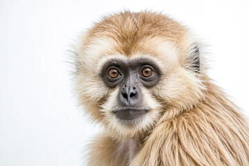Obraz premium Close Up of a Gibbon's Face