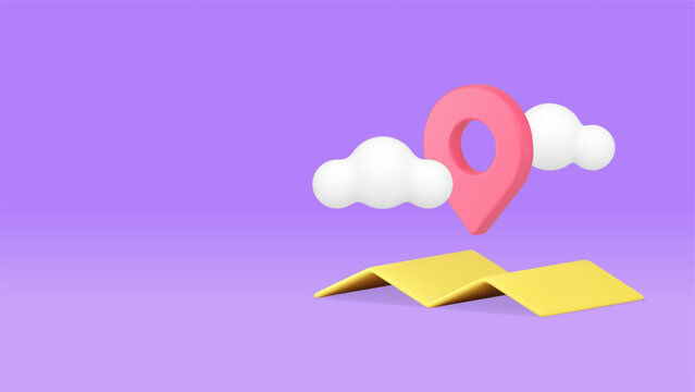 GPS GPRS digital map navigation location global positioning system 3d icon realistic vector