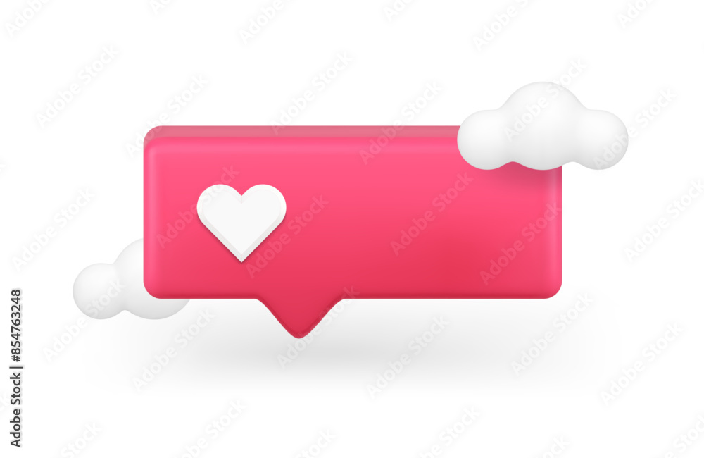 Poster like quick tips social media network web communication evaluation numbers 3d icon realistic vector