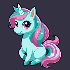 Unicorn Stickers Vector