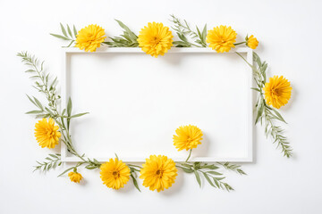 Yellow Flower Frame