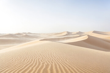Sandy Dunes Under a Clear Sky