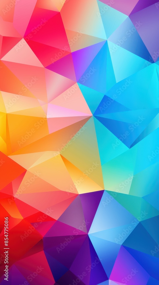 Poster a colorful, abstract image with a lot of different colors and shapes