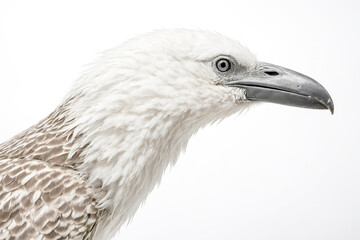 Obraz premium Closeup of a White Bird's Head